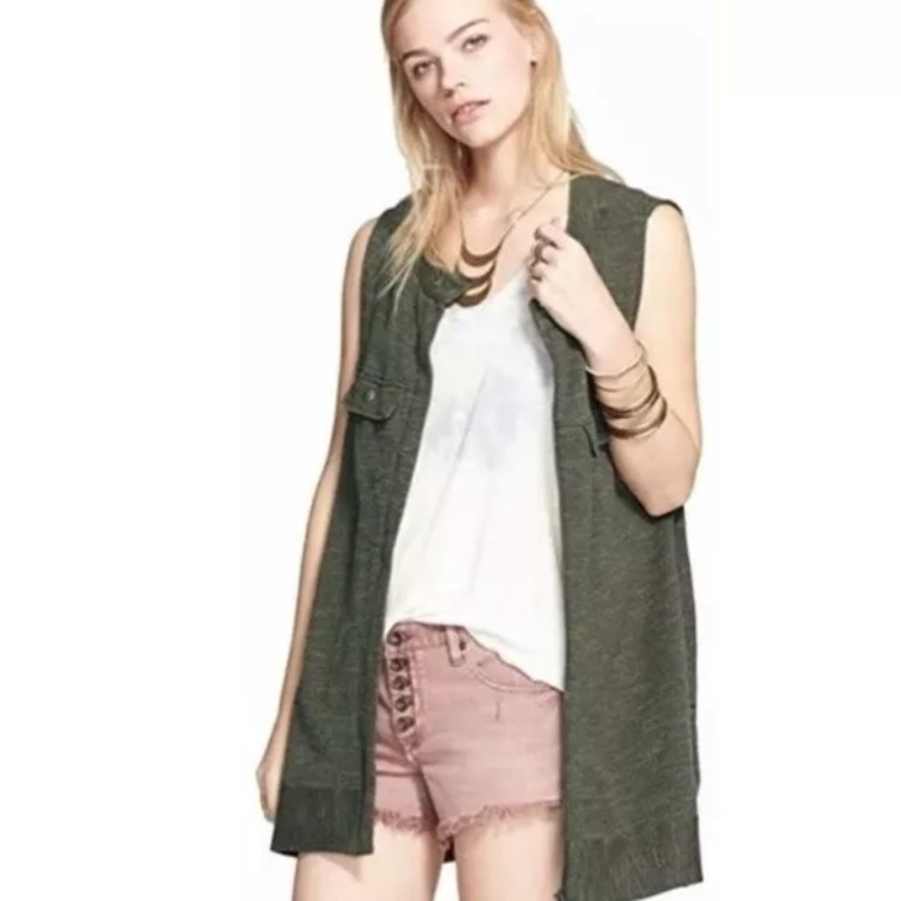 Free People Olive Highway Vest